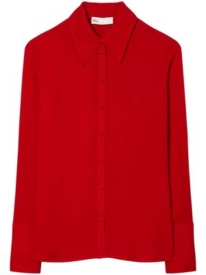 Tory Burch straight-point collar button-down shirt - Red