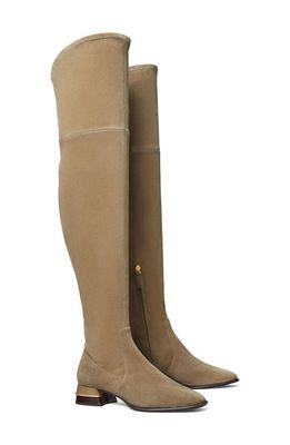 Tory Burch Stretch Over the Knee Boot in Grey