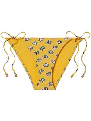 Tory Burch string bikini bottoms - Yellow