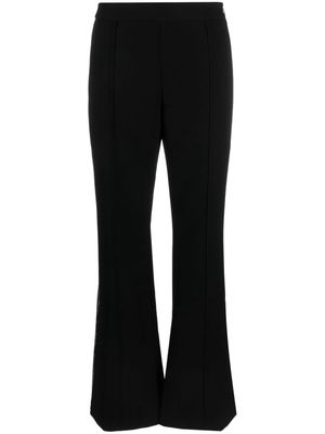 Tory Burch striped flared trousers - Black