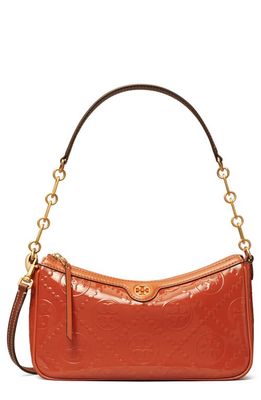 Tory Burch T Monogram Patent Embossed Studio Bag