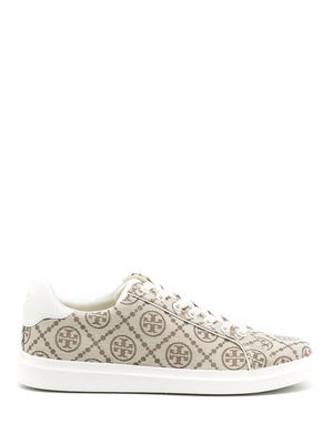 Tory Burch T-monogram lace-up sneakers - Neutrals