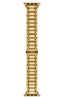 Tory Burch The Miller 20mm Apple Watch Watchband in Gold