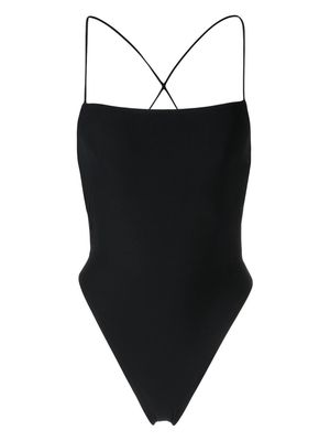 Tory Burch tie-back one-piece swimsuit - Black