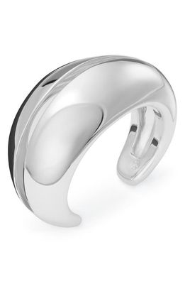 Tory Burch Wave Cuff Bracelet in Light Silver