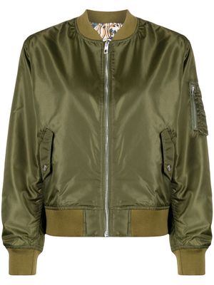 Tory Burch zipped-up fastening bomber jacket - Green