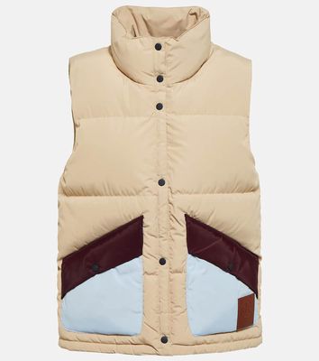 Tory Sport Colorblocked down vest