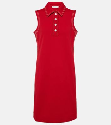 Tory Sport Contrast Stitch Polo minidress