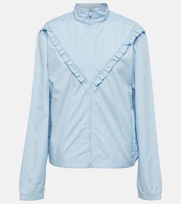 Tory Sport Ruffle-detail windbreaker jacket