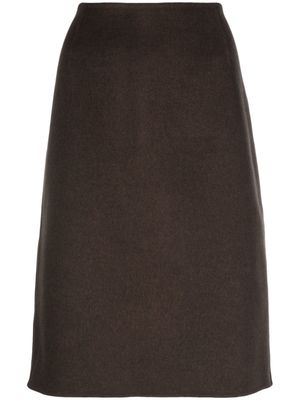 TOTEME A-line midi skirt - Brown
