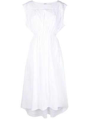 TOTEME asymmetric midi dress - White