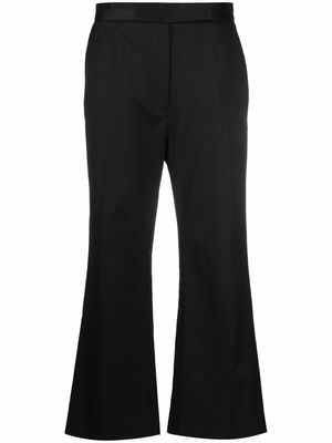 TOTEME bootcut cropped trousers - Black