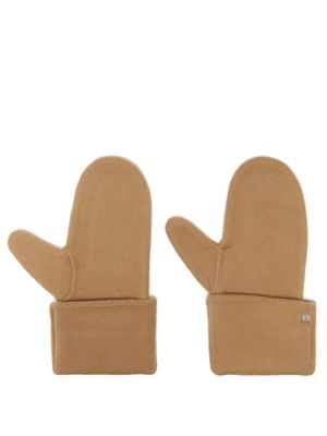 Toteme - Brushed Wool-blend Mittens - Womens - Camel