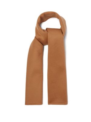 Toteme - Brushed Wool-blend Twill Scarf - Womens - Camel