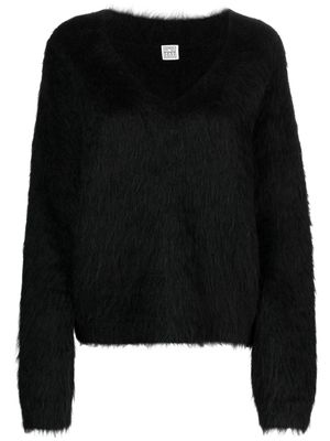 TOTEME brushed wool jumper - Black