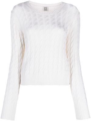 TOTEME cable-knit jumper - Neutrals
