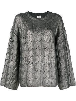 TOTEME cable-knit wool jumper - Silver