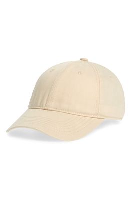 TOTEME Canvas Twill Baseball Cap in Pebble