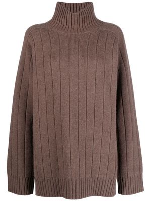 TOTEME cashmere-blend roll neck jumper - Brown