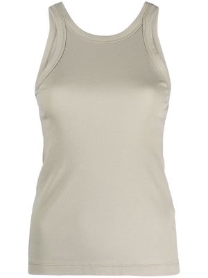 TOTEME crew-neck ribbed tank top - Green