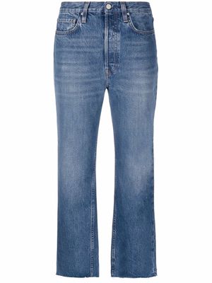 TOTEME cropped straight-leg jeans - Blue