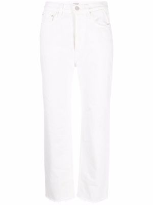 TOTEME cropped straight-leg jeans - White