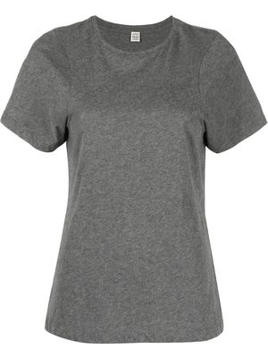 TOTEME curved-seam organic cotton T-shirt - Grey