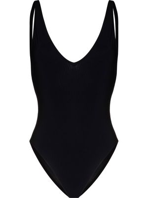 TOTEME deep V-neck swimsuit - Black