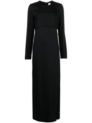 TOTEME draped crepe maxi dress - Black