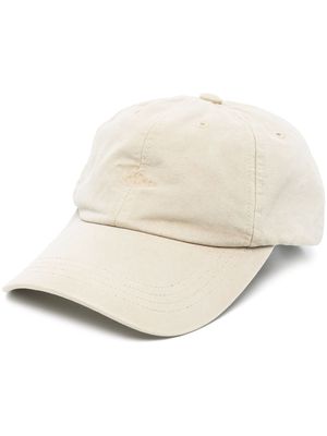 TOTEME embroidered-logo cotton cap - Neutrals