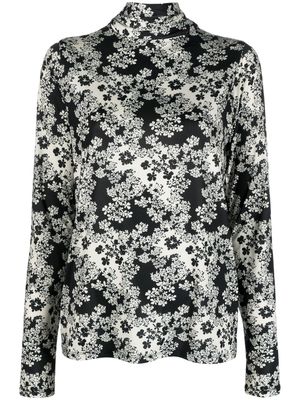 TOTEME floral-print blouse - Black