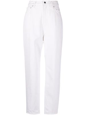 TOTEME high-rise tapered jeans - White