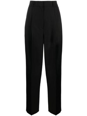 TOTEME high-waisted pleated trousers - Black