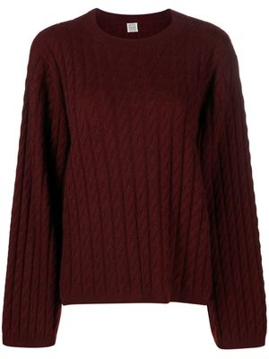 TOTEME long-sleeve jumper - Red