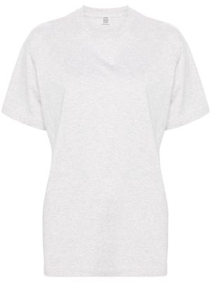 TOTEME mélange-effect T-shirt - Grey