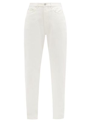 Toteme - Organic-cotton Loose-fit Jeans - Womens - Ivory