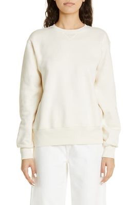 TOTEME Organic Cotton Sweatshirt in Off-White