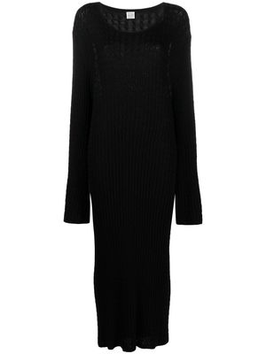 TOTEME oversized knitted jumper dress - Black