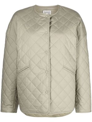 TOTEME oversized quilted jacket - Green