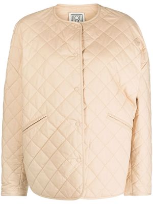 TOTEME oversized quilted jacket - Neutrals