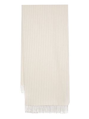 TOTEME pinstripe cotton sarong - Neutrals