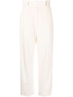 TOTEME pleated corduroy trousers - White