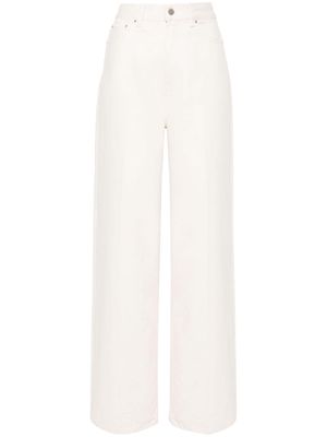 TOTEME pressed-creased straight jeans - Neutrals