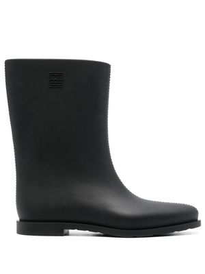 TOTEME Rain logo-debossed boots - Black