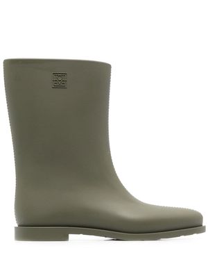 TOTEME Rain logo-debossed boots - Green