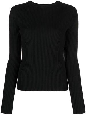 TOTEME ribbd-knit jumper - Black