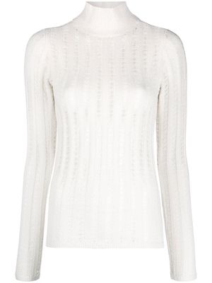 TOTEME ribbed high-neck jumper - Neutrals