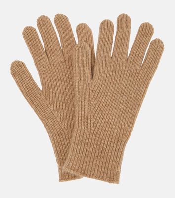 Toteme Ribbed-knit cashmere gloves