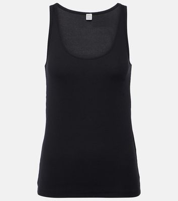 Toteme Ribbed-knit cotton jersey tank top
