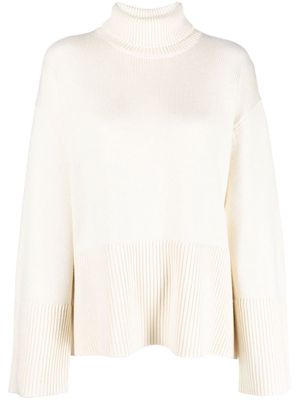 TOTEME ribbed-knit roll neck jumper - Neutrals